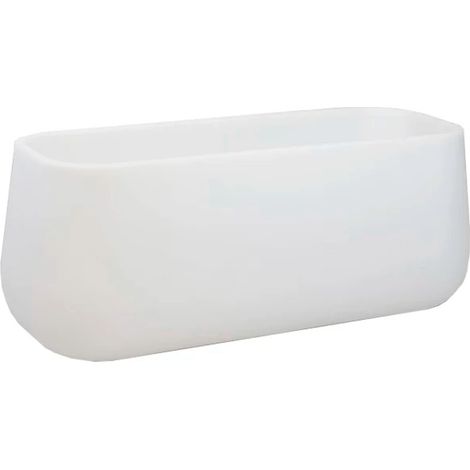 Moovere – Jardinière ronde CAMELIA LARGE 98x39x39 cm – Polyéthylène résistant aux UV – Volume de plantation 101,6 L – Blanc — photo 1