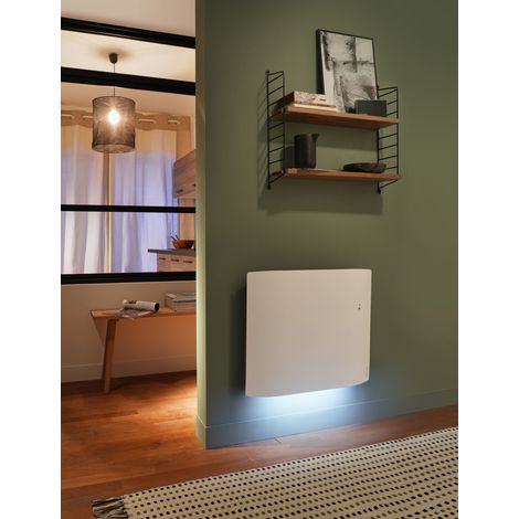Atlantic – Radiateur à inertie connecté 1500W horizontal – Fonction lumineuse – Pilotage intelligent via Cozytouch – Blanc carat — photo 3