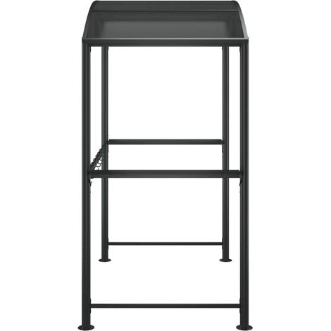 Vidaxl – Gazebo BBQ avec étagères latérales – Acier anthracite – Dimensions 210x114x230cm – Toit en polycarbonate pour ombre et ventilation