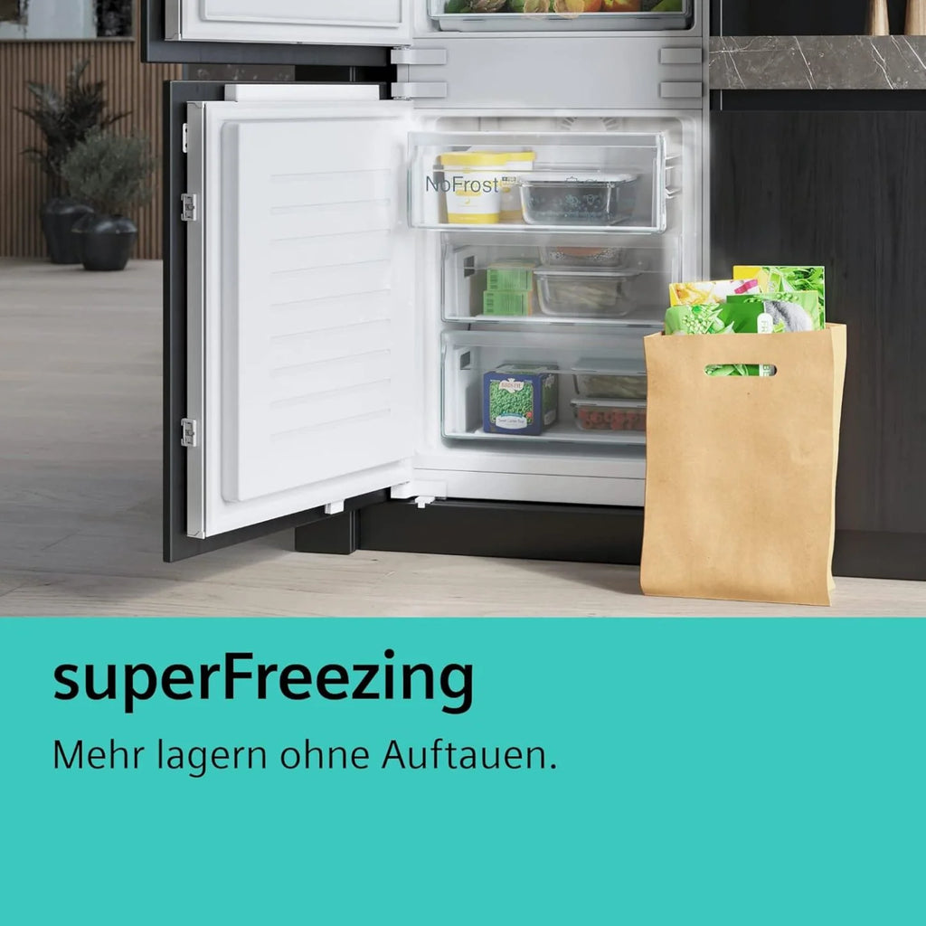 2026 SIEMENS KF96NVPEA iQ300 Multi-Door-Kühlschrank, 183 x 91 cm, 405 L Kühlen & 200 L Gefrieren, hyperFresh längere Frische