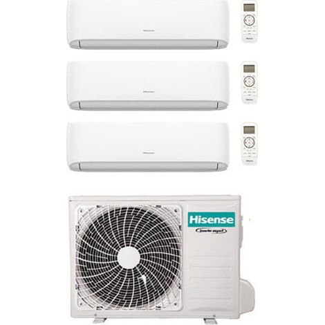 Hisense – Climatiseur réversible 9000 + 9000 + 12000 BTU – Wifi – Inverter R32 – Classe A++/A+ – Autonettoyage – Super refroidissement — photo 2