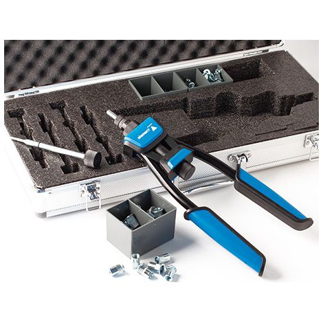 Scell-It – Pince à sertir cosse – Transmission démultipliée 3x moins d’effort – Corps en fonte d’aluminium – Livrée avec 150 écrous M3 à M8 — photo 3