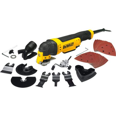 Dewalt – Outil multifonctions multi-cutter 300W – 37 accessoires – Moteur puissant 300W – Changement rapide d’accessoires – Pour bois dur et plastiques — photo 3
