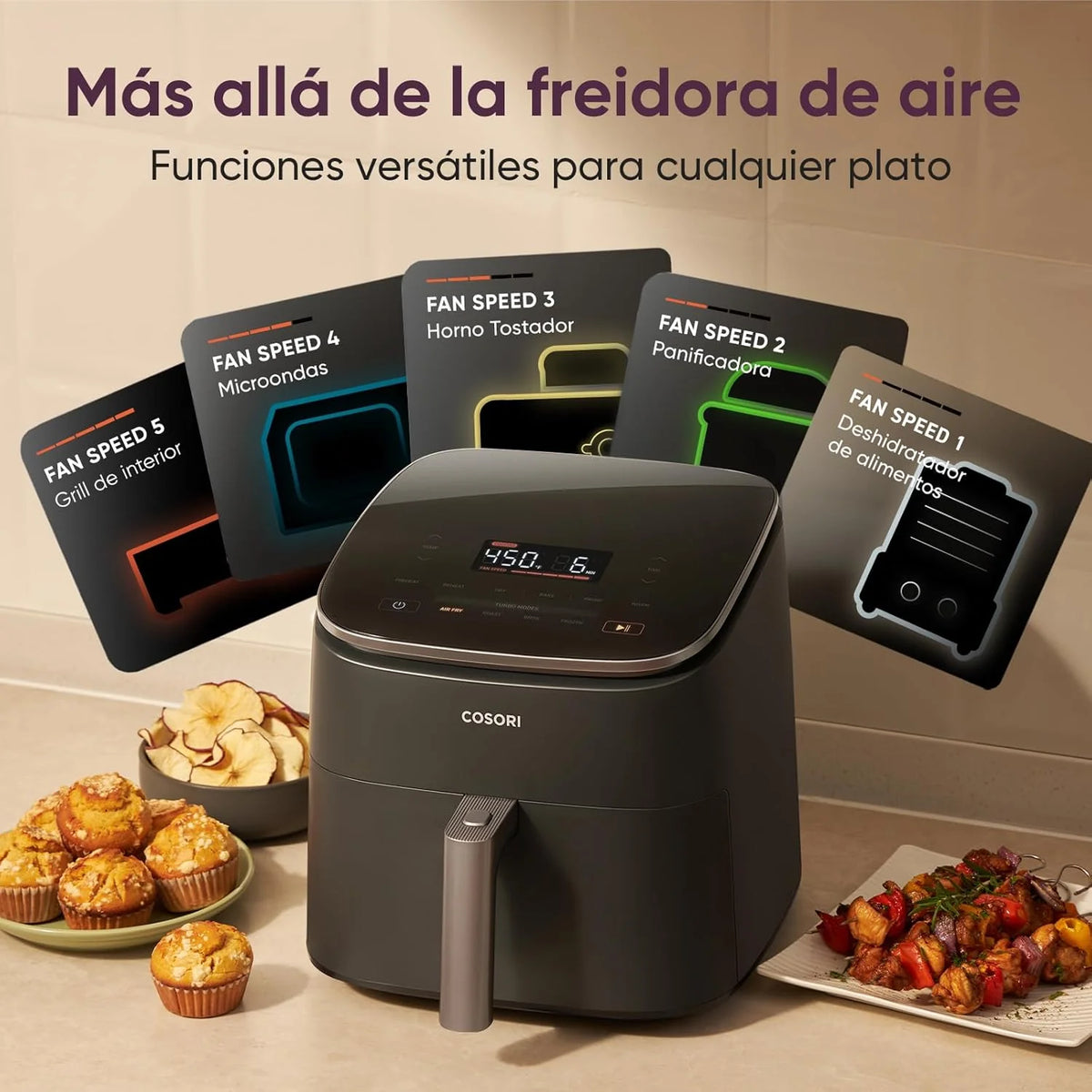 2026 Friteuse à air chaud Cosori Turbo Blaze 6L, intérieur en métal véritable, moteur CC exclusif, 46 % plus rapide, températ