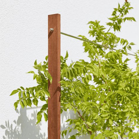 Bac à fleurs en bois avec treillis Lign Z - 100 x 30 x 130 cm — photo 4