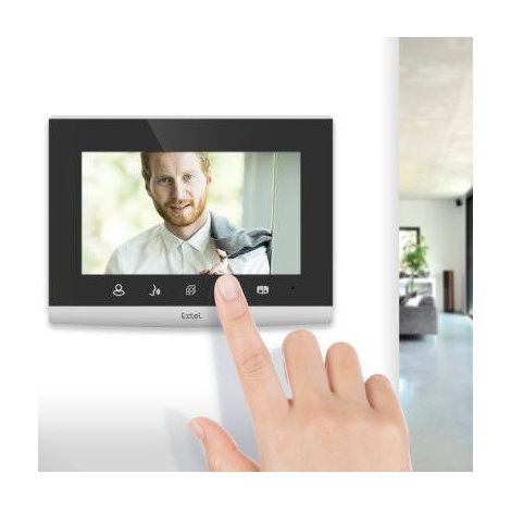Extel – Visiophone filaire connecté avec QR Code – Moniteur couleur 7'' – Vision nocturne – Installation facile avec 2 fils – Résistant IP44 — photo 6