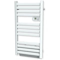Radiateur sèche-serviette CARRERA - Lames plates 500W + Soufflerie 1000W - Blanc — photo 1