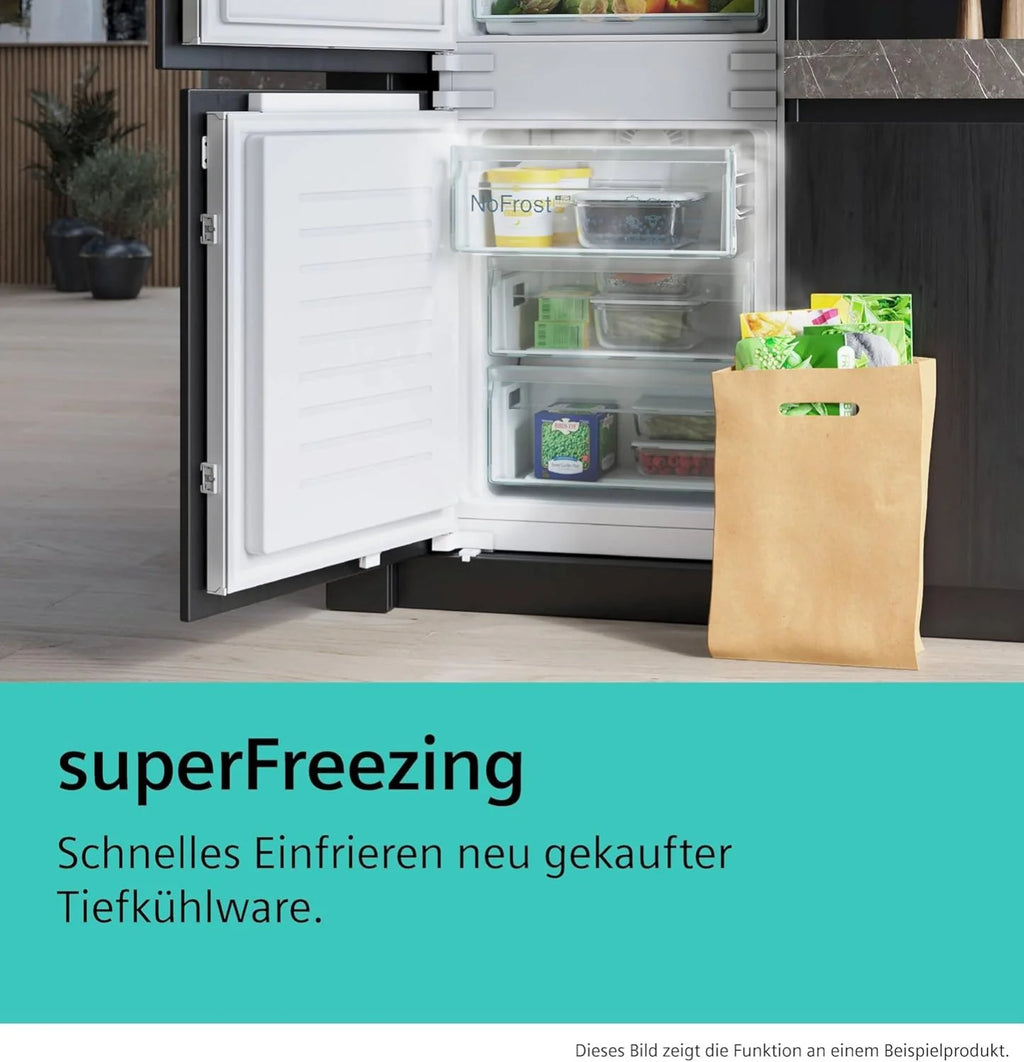 2026 SIEMENS KF96NVPEA iQ300 Multi-Door-Kühlschrank, 183 x 91 cm, 405 L Kühlen & 200 L Gefrieren, hyperFresh längere Frische