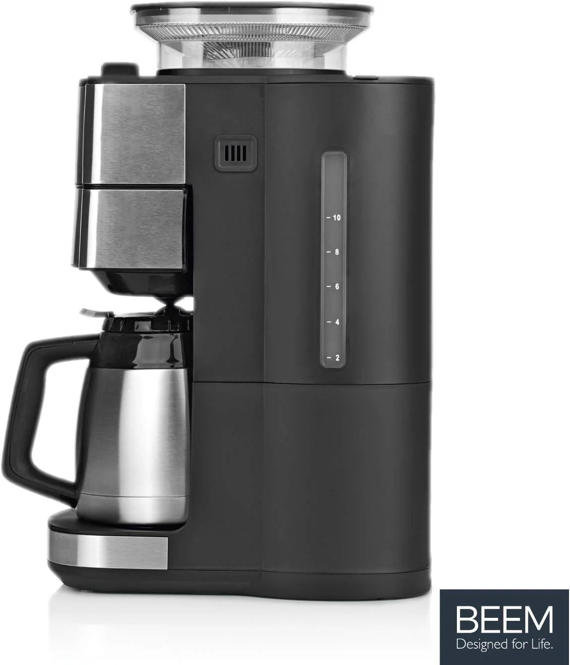2026 BEEM FRESH-AROMA-PERFECT II Filterkaffeemaschine mit Mahlwerk - Thermo | Edelstahl | Thermokanne | 24h-Timer | 1000 W |