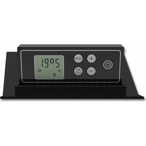 Carrera – Sèche-serviettes électrique 1400W – Soufflerie LCD 900W – Thermostat écopilote – Format vertical plat miroir — photo 3