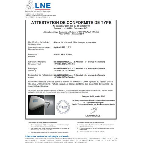 Alarme de piscine AQUALARM — photo 5