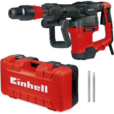 Einhell Marteau Démolisseur TE-DH 32 (1500 W, force de frappe de 32 J, mandrin SDS-max, poignée principale anti-vibration + revêtement souple Softgrip, vendu avec pointeau et burin plat + E-box) — photo 1