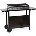 Happy Garden – Plancha à gaz 4 brûleurs 8kW – Acier émaillé – Chariot à roulettes – Bac récupérateur de graisse — photo 1