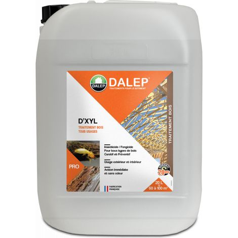 Dalep – Traitement de bois D'XYL 20L – Insecticide et fongicide pour charpentes – Protection préventive et curative – Sans odeur — photo 4