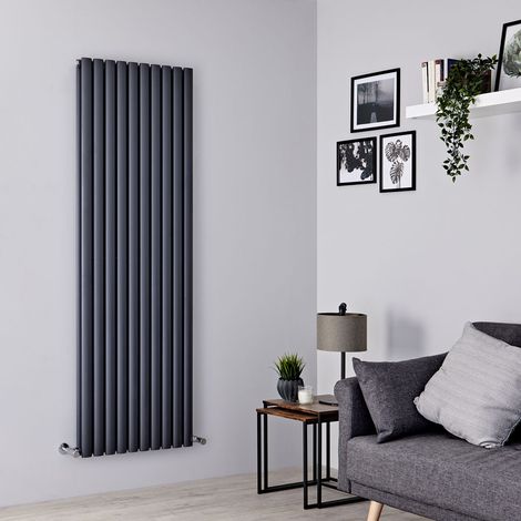 Hudson Reed – Radiateur vertical anthracite 178 x 59cm – Puissance 2335W – Chauffe rapide – Acier léger et durable – Pour chauffage central — photo 2