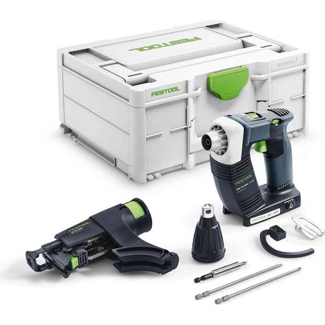 Festool – Visseuse à plaque de plâtre sans fil 18V – Moteur EC-TEC sans charbons – Vissage rapide en série – 3,1Ah – 576504