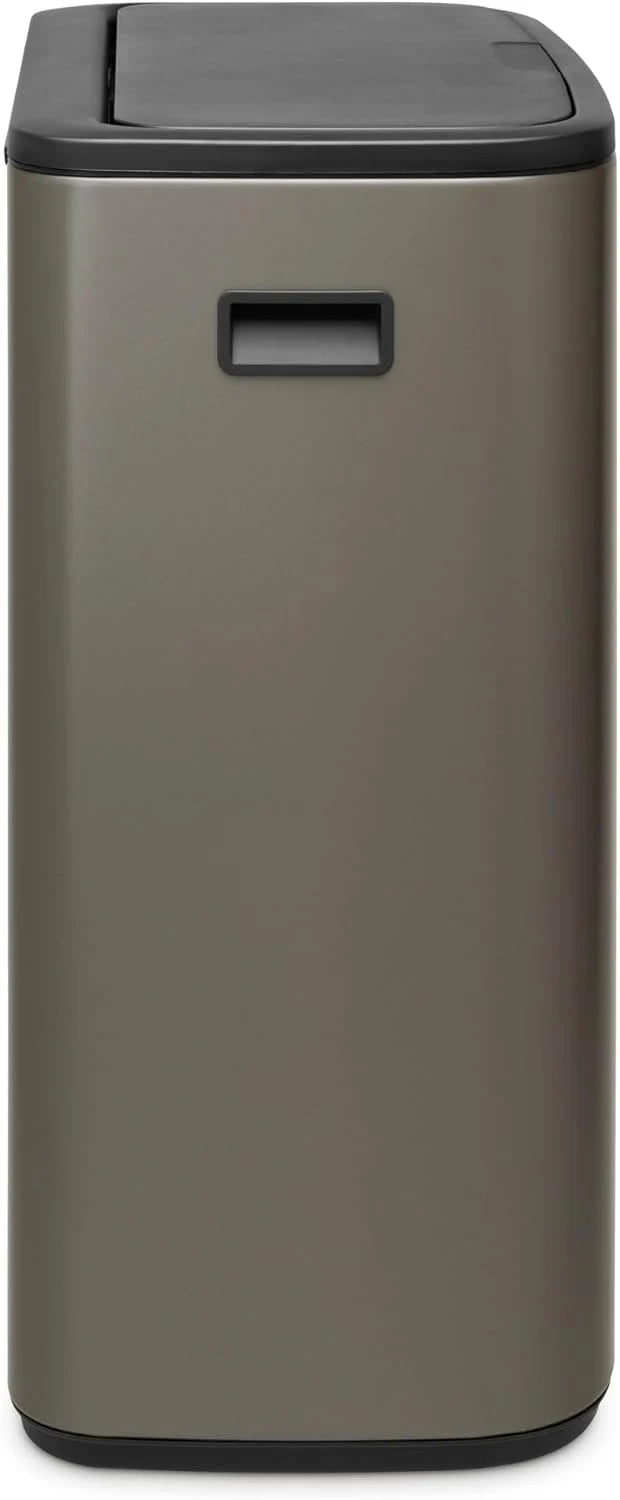 2026 Poubelle Brabantia, acier mat, anti-traces de doigts, 2 x 30 L