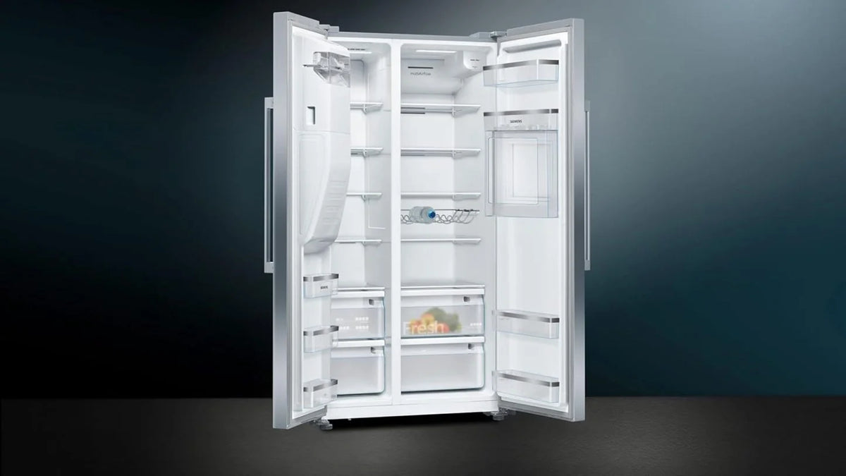 2026 SIEMENS KF96NVPEA iQ300 Multi-Door-Kühlschrank, 183 x 91 cm, 405 L Kühlen & 200 L Gefrieren, hyperFresh längere Frische