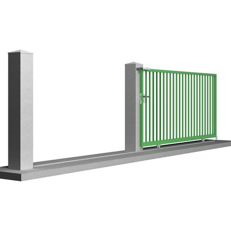 Slid'Up By Mantion – Kit coulissant pour portail 4 m – 4 rails acier galvanisé 1,95 m – 2 galets Ø 16 mm – Charge max 400 kg — photo 3