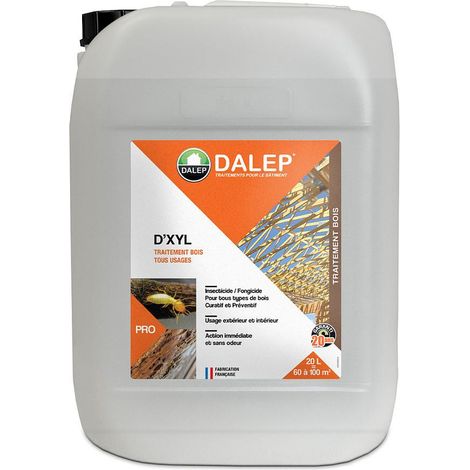 Dalep – Traitement de bois D'XYL 20L – Insecticide et fongicide pour charpentes – Protection préventive et curative – Sans odeur — photo 5