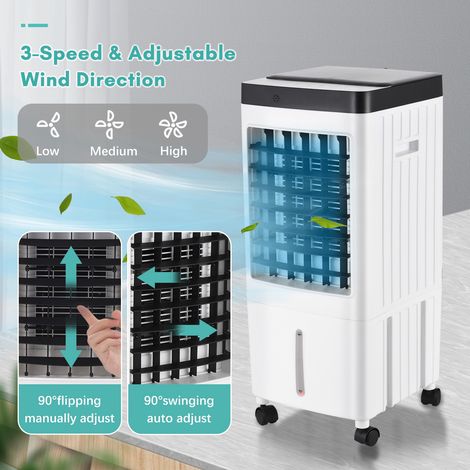 Climatiseur portable ventilateur évaporatif 2000m³/h – Minuterie 7h – Réservoir 10L – Commande à distance – Pour 30m² — photo 5