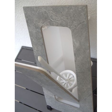 Porte-brosse WC encastré à carreler – Finition invisible – Compatible tous types de carreaux – Nettoyage facile avec réceptacle amovible — photo 1