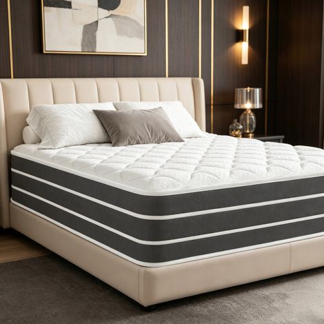 Matelas 140x190 cm YIDATONG Très épais 30 CM - PREMIUM - Mousse à mémoire de Forme - Moyenne Ferme - 7 Zones Ergonomique Ressorts Ensachés — photo 1