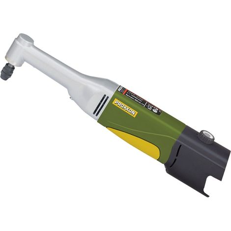 Proxxon – Perceuse angulaire sans fil 12V – Moteur silencieux 6000 RPM – Structure légère en fonte d'aluminium – Mallette de transport incluse