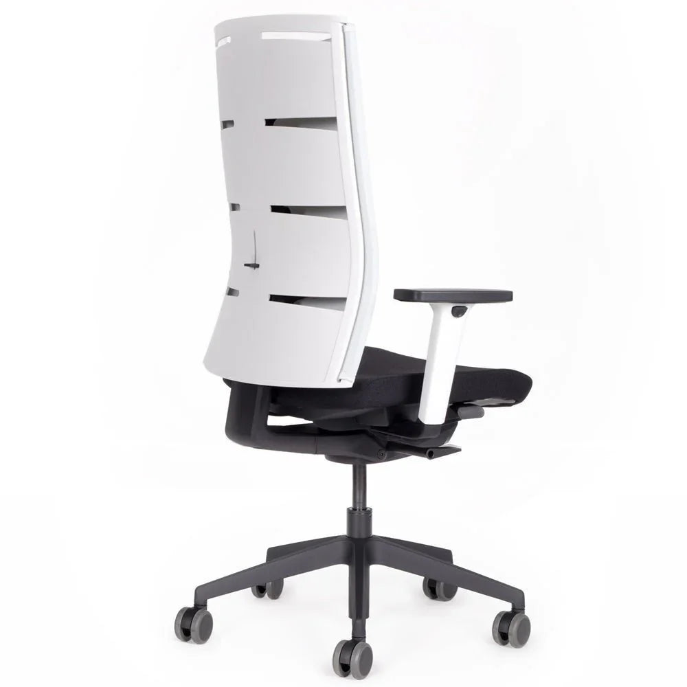 2026 Fauteuil de bureau ergonomique Agilis Matrix MT12 à dossier en maille et inclinaison lente, édition spéciale, noir pur (