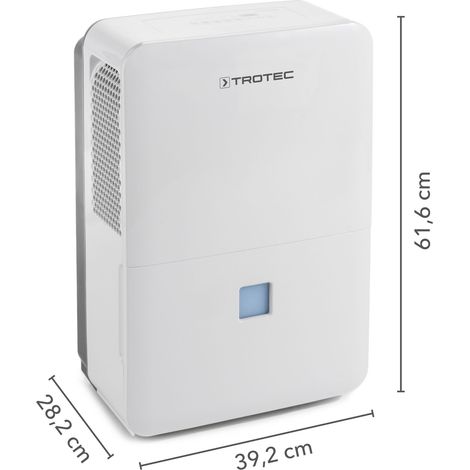 Trotec – Déshumidificateur électrique portable 46,8 l/24 h – Pour 150 m² – Hygrostat intégré – Débit d'air 345 m³/h – Arrêt automatique bac plein — photo 5