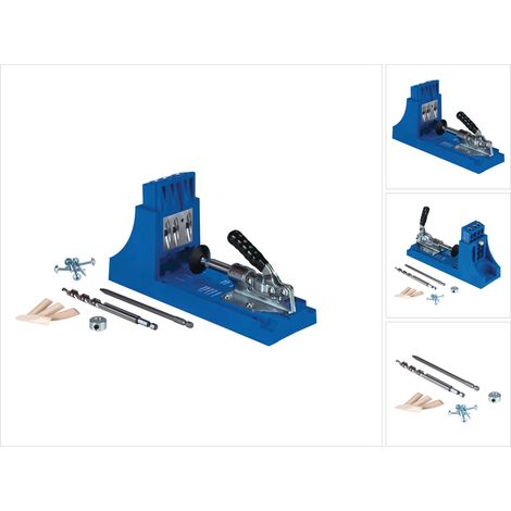 Gabarit de perçage Kreg K4 – Guide à 3 trous en acier trempé – Réglage 3,2 mm – Épaisseur matériaux 12,7 à 38,1 mm — photo 1