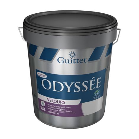 Guittet – Peinture anti humidité velours 15L – Résines alkydes et acryliques – Additif anti moisissures – Pour pièces sèches et humides — photo 2