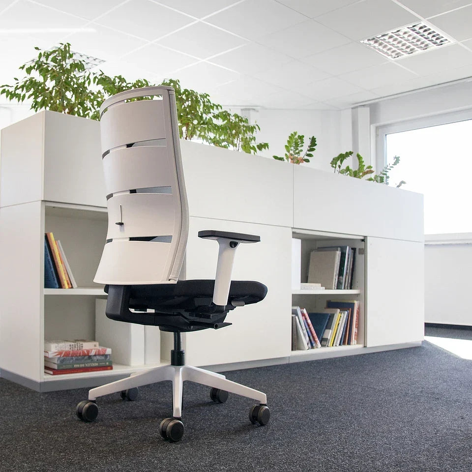 2026 Fauteuil de bureau ergonomique Agilis Matrix MT12 à dossier en maille et inclinaison lente, édition spéciale, noir pur (